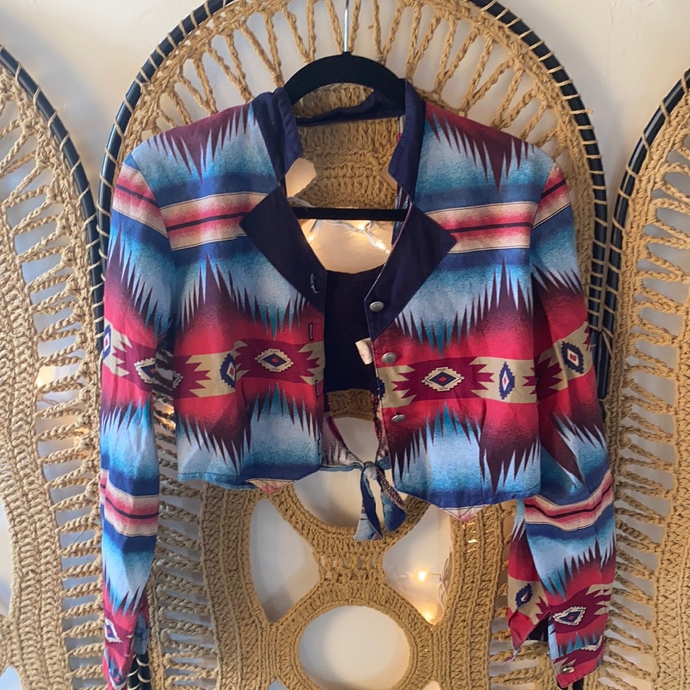 Vintage Southwestern Crop Jacket